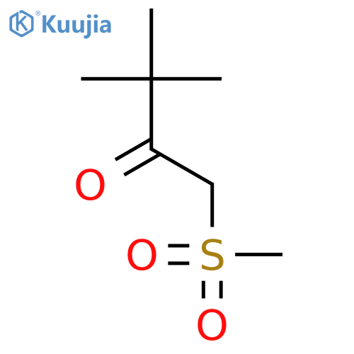 1-methanesulfonyl-3,3-dimethylbutan-2-one structure