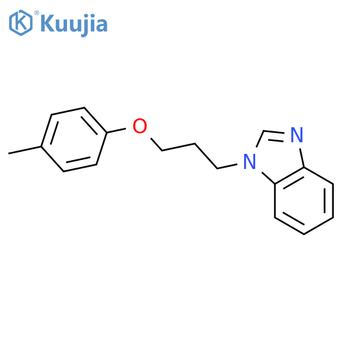 1-3-(4-methylphenoxy)propyl-1H-1,3-benzodiazole structure