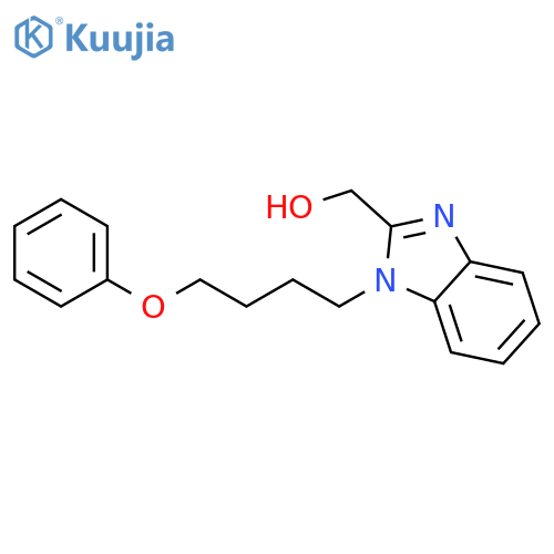 [1-(4-phenoxybutyl)-1H-1,3-benzodiazol-2-yl]methanol structure