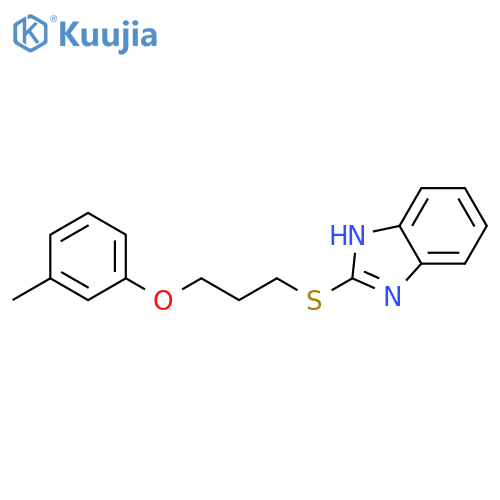 2-{3-(3-methylphenoxy)propylsulfanyl}-1H-1,3-benzodiazole structure