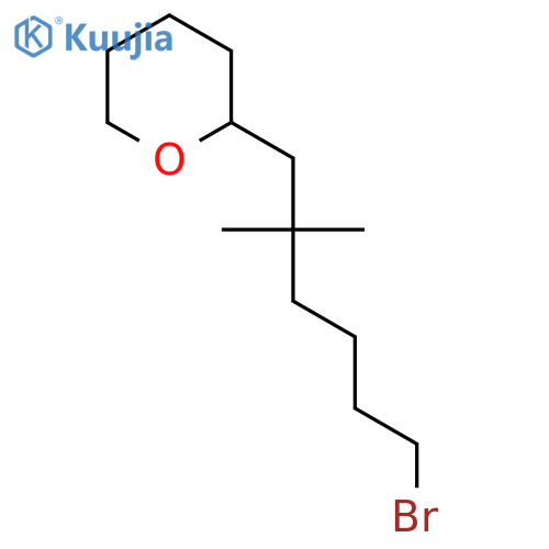 2H-Pyran, 2-(6-bromo-2,2-dimethylhexyl)tetrahydro- structure