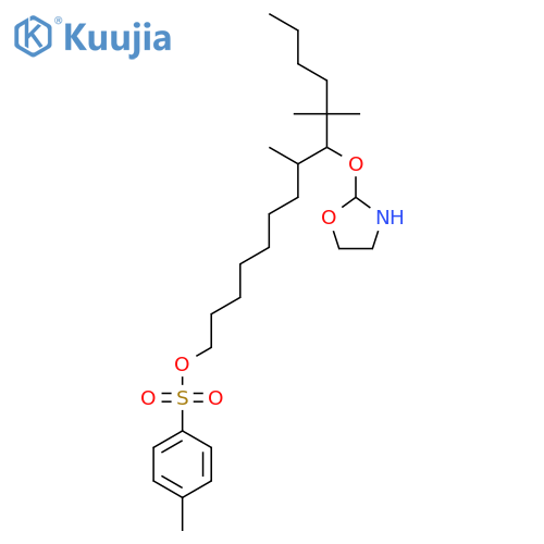 3-Oxazolidinyloxy,4,4-dimethyl-2-[7-[[(4-methylphenyl)sulfonyl]oxy]heptyl]-2-octyl- structure