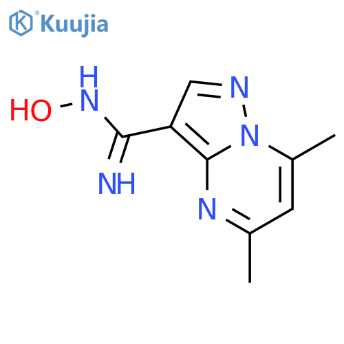 N-hydroxy-5,7-dimethyl-pyrazolo[1,5-a]pyrimidine-3-carboxamidine structure