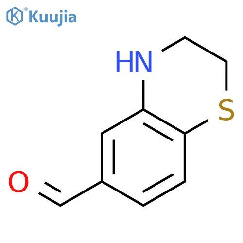 3,4-dihydro-2H-1,4-benzothiazine-6-carbaldehyde structure