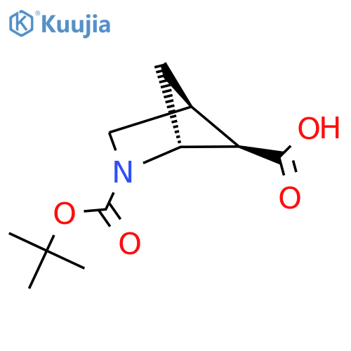 exo-2-tert-butoxycarbonyl-2-azabicyclo[2.1.1]hexane-5-carboxylic acid structure