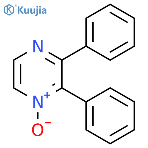 Pyrazine, 2,3-diphenyl-, 1-oxide structure
