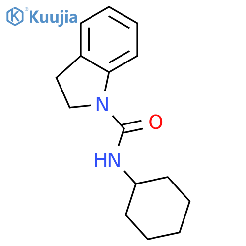 1H-Indole-1-carboxamide, N-cyclohexyl-2,3-dihydro- structure