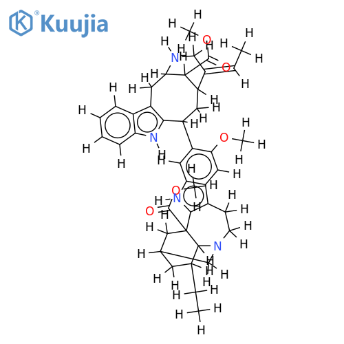 12-methoxy-13-(16-methoxycarbonyl-17,22-dinor-vobasan-3-yl)-ibogamine-18-carboxylic acid methyl ester structure