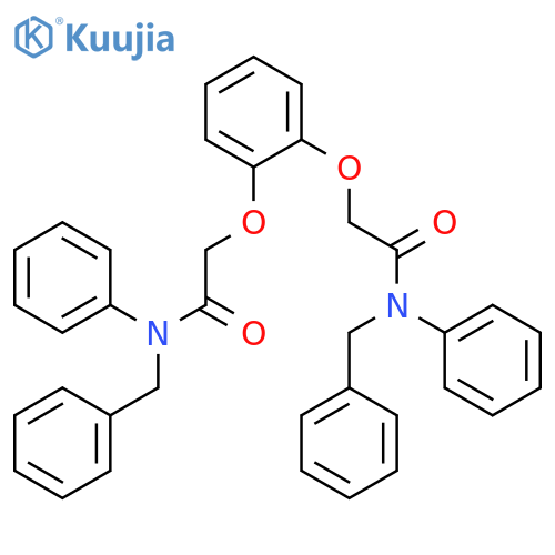 Acetamide,2,2'-[1,2-phenylenebis(oxy)]bis[N-phenyl-N-(phenylmethyl)- structure