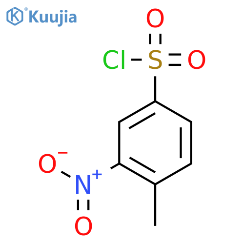 4-methyl-3-nitrobenzene-1-sulfonyl chloride structure