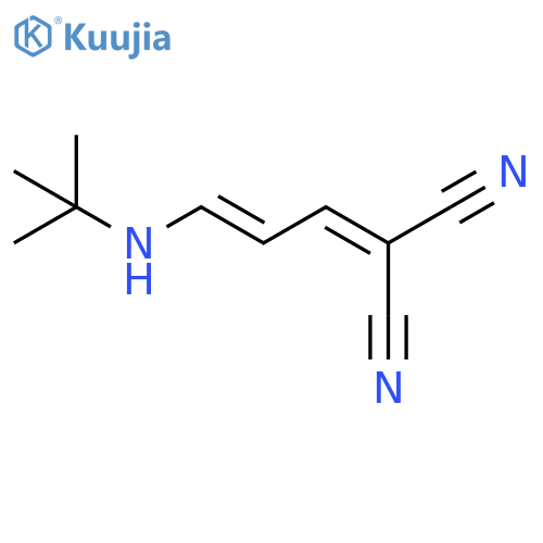 Propanedinitrile, [3-[(1,1-dimethylethyl)amino]-2-propenylidene]- structure