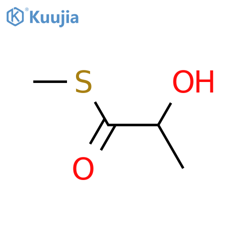 Propanethioic acid, 2-hydroxy-, S-methyl ester structure