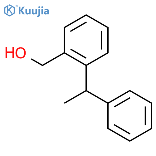 Benzenemethanol, 2-(1-phenylethyl)- structure