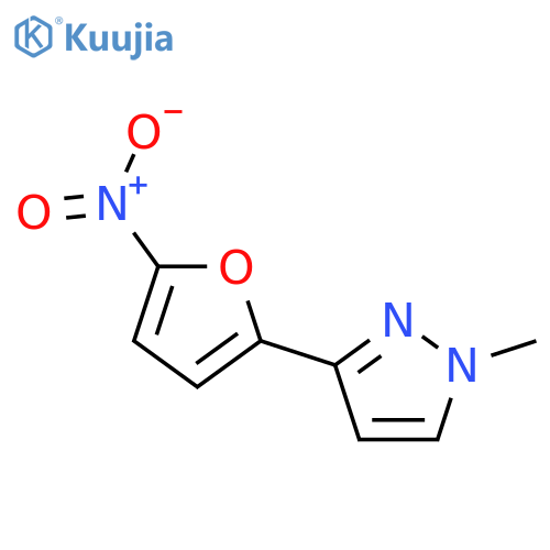 1H-Pyrazole, 1-methyl-3-(5-nitro-2-furanyl)- structure