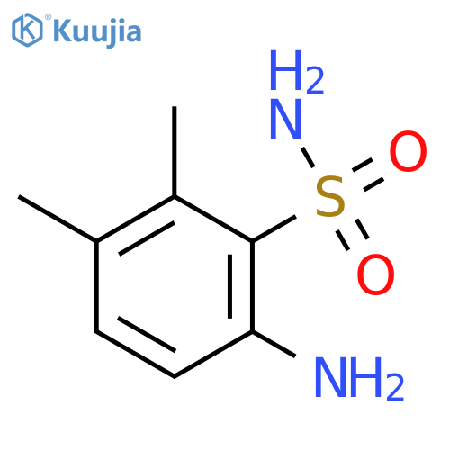 6-amino-2,3-dimethylbenzene-1-sulfonamide structure
