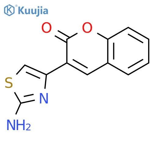 3-(2-amino-1,3-thiazol-4-yl)-2H-chromen-2-one structure