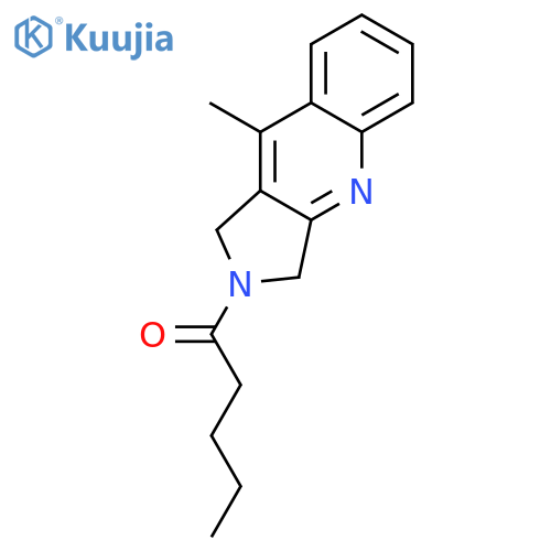 1H-Pyrrolo[3,4-b]quinoline, 2,3-dihydro-9-methyl-2-(1-oxopentyl)- structure