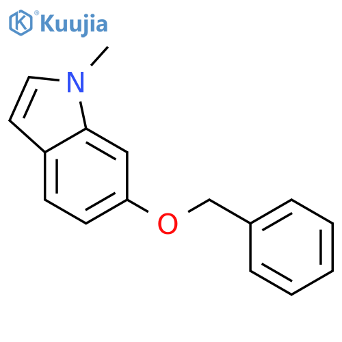 1H-Indole, 1-methyl-6-(phenylmethoxy)- structure