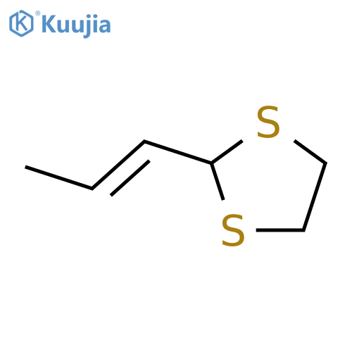 1,3-Dithiolane, 2-(1-propenyl)- structure