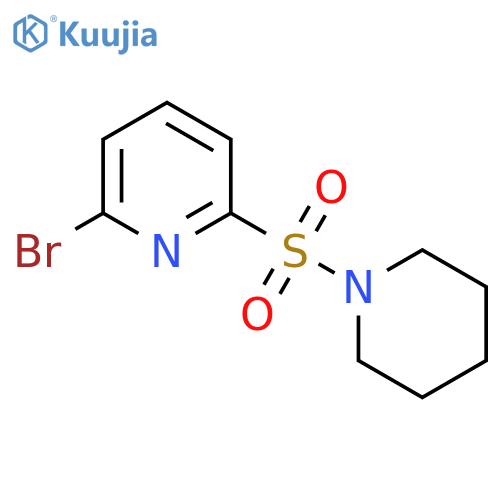 Piperidine, 1-[(6-bromo-2-pyridinyl)sulfonyl]- structure