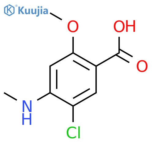 5-Chloro-2-methoxy-4-methylaminobenzoic Acid structure