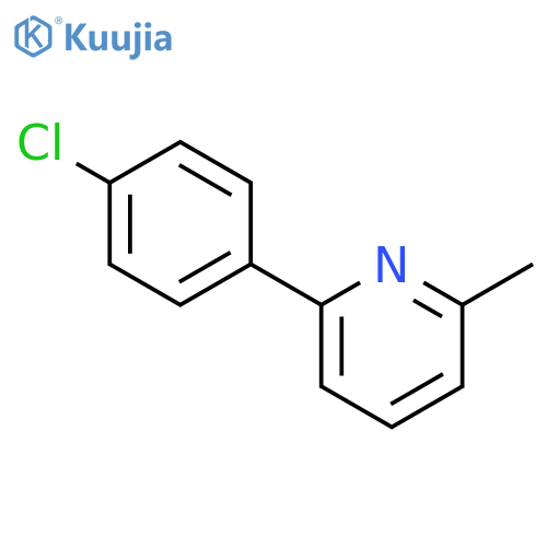 Pyridine, 2-(4-chlorophenyl)-6-methyl- structure