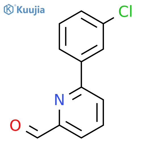 6-(3-chlorophenyl)pyridine-2-carbaldehyde structure