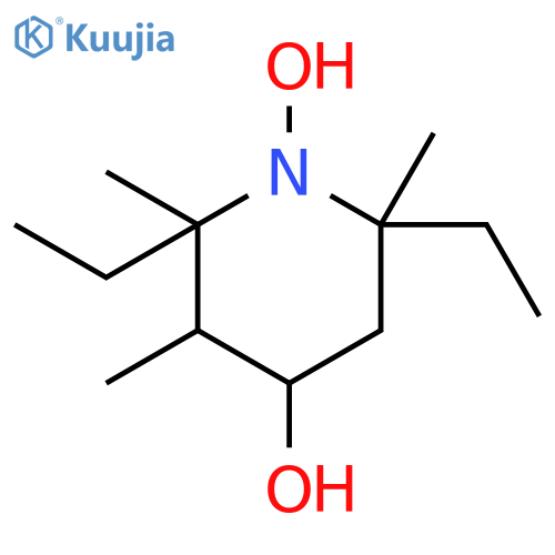 1-Piperidinyloxy, 2,6-diethyl-4-hydroxy-2,3,6-trimethyl- structure