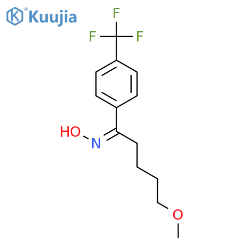 5-Methoxy-1-(4-(trifluoromethyl)phenyl)pentan-1-one oxime structure