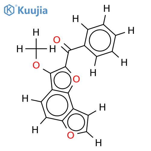 (3-methoxy-benzo[1,2-b;3,4-b']difuran-2-yl)-phenyl-methanone structure