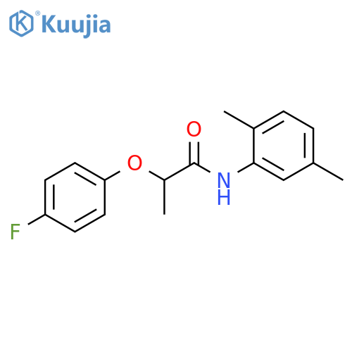 N-(2,5-dimethylphenyl)-2-(4-fluorophenoxy)propanamide structure