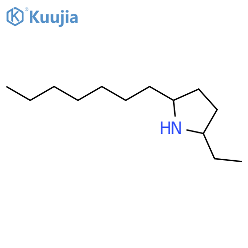 Pyrrolidine, 2-ethyl-5-heptyl- structure