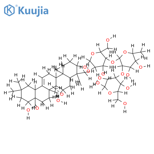 3-O-[beta-D-Glucopyranosyl(1?2)-alpha-L-rhamnopyranosy(1?4)-beta-D-glucopuyranoside)-3-Hydroxy-12-oleanene-27,28-dioic acid structure