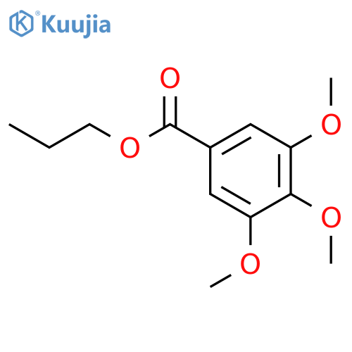 Benzoic acid,3,4,5-trimethoxy-, propyl ester structure