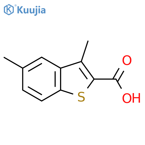 3,5-dimethyl-1-benzothiophene-2-carboxylic acid structure