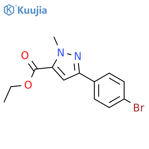 ETHYL 3-(4-BROMOPHENYL)-1-METHYL-1H-PYRAZOLE-5-CARBOXYLATE structure