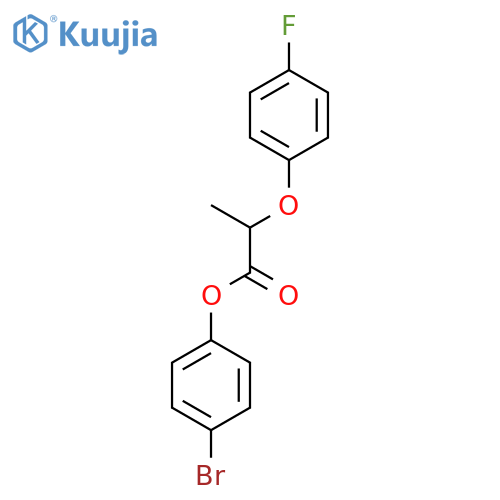 4-bromophenyl 2-(4-fluorophenoxy)propanoate structure
