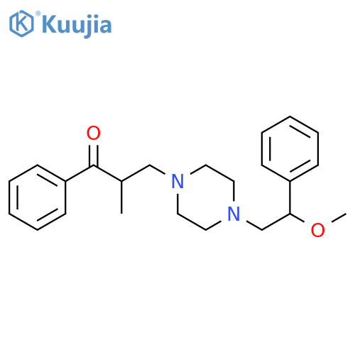 1-Propanone,3-[4-(2-methoxy-2-phenylethyl)-1-piperazinyl]-2-methyl-1-phenyl- structure