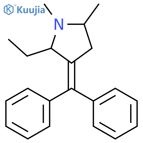 Pyrrolidine, 3-(diphenylmethylene)-2-ethyl-1,5-dimethyl-, cis- structure