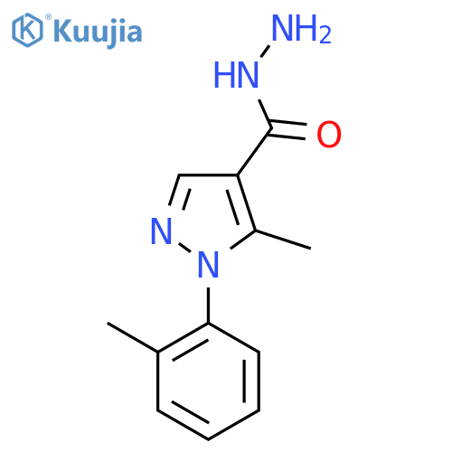 5-Methyl-1-O-tolyl-1H-pyrazole-4-carbohydrazide structure