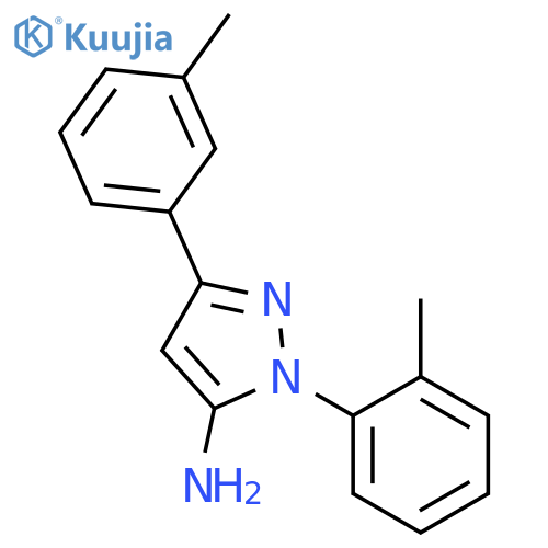 1-(2-METHYLPHENYL)-3-(3-METHYLPHENYL)-1H-PYRAZOL-5-AMINE structure