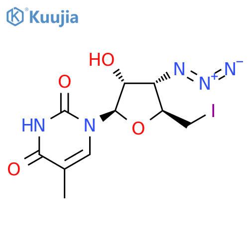 Uridine, 3'-azido-3',5'-dideoxy-5'-iodo-5-methyl- structure
