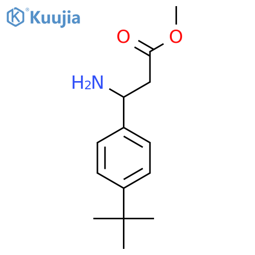 methyl 3-amino-3-(4-tert-butylphenyl)propanoate structure