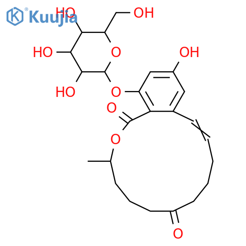 Zearalenone; (S)-form, 16-O-β-D-Glucopyranoside structure