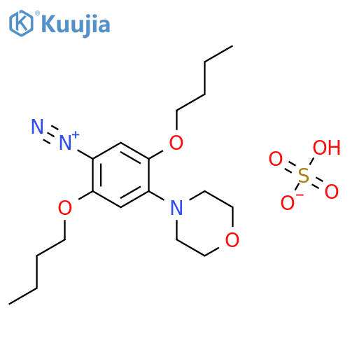 2,5-Dibutoxy-4-(morpholin-4-yl)benzenediazonium hydrogen sulphate structure