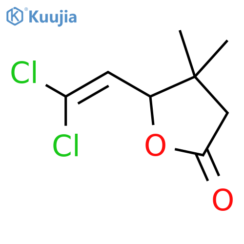 2(3H)-Furanone, 5-(2,2-dichloroethenyl)dihydro-4,4-dimethyl- structure