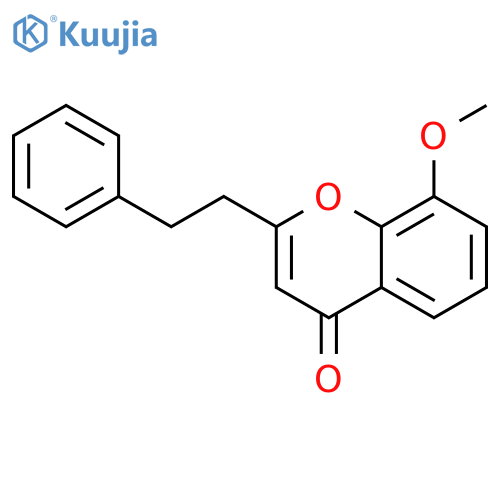 4H-1-Benzopyran-4-one, 8-methoxy-2-(2-phenylethyl)- structure