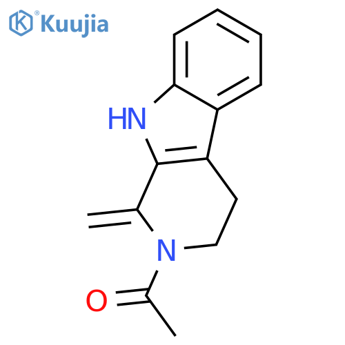 1H-Pyrido[3,4-b]indole, 2-acetyl-2,3,4,9-tetrahydro-1-methylene- structure