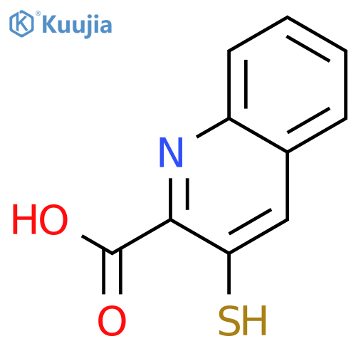 2-Quinolinecarboxylicacid,3-mercapto-(9CI) structure