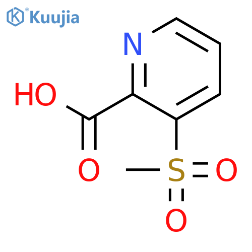 3-methanesulfonylpyridine-2-carboxylic Acid structure